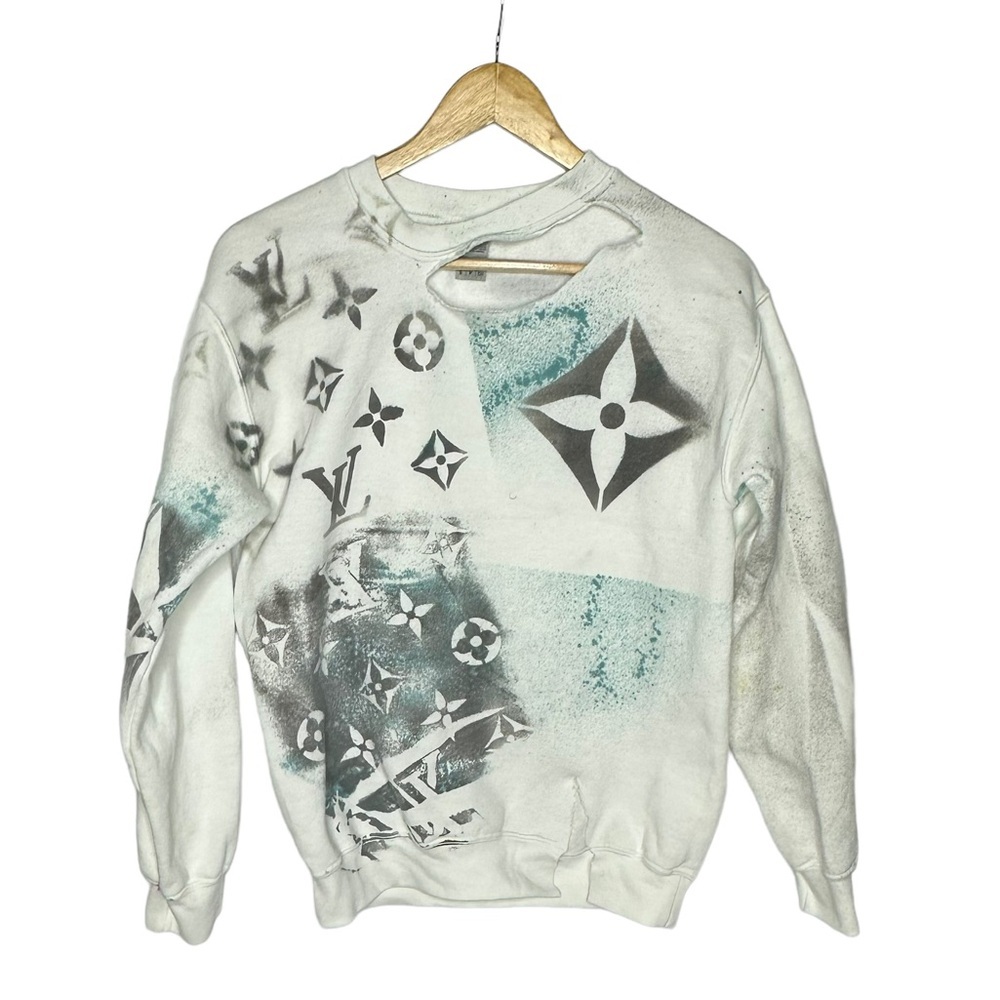 OOAK Luxury Style Graffiti Art Sweatshirt small